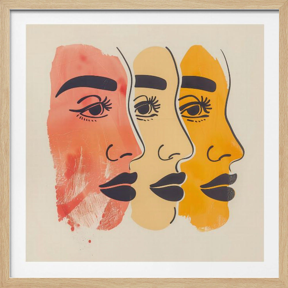 Three Faces - Poster / Art Print