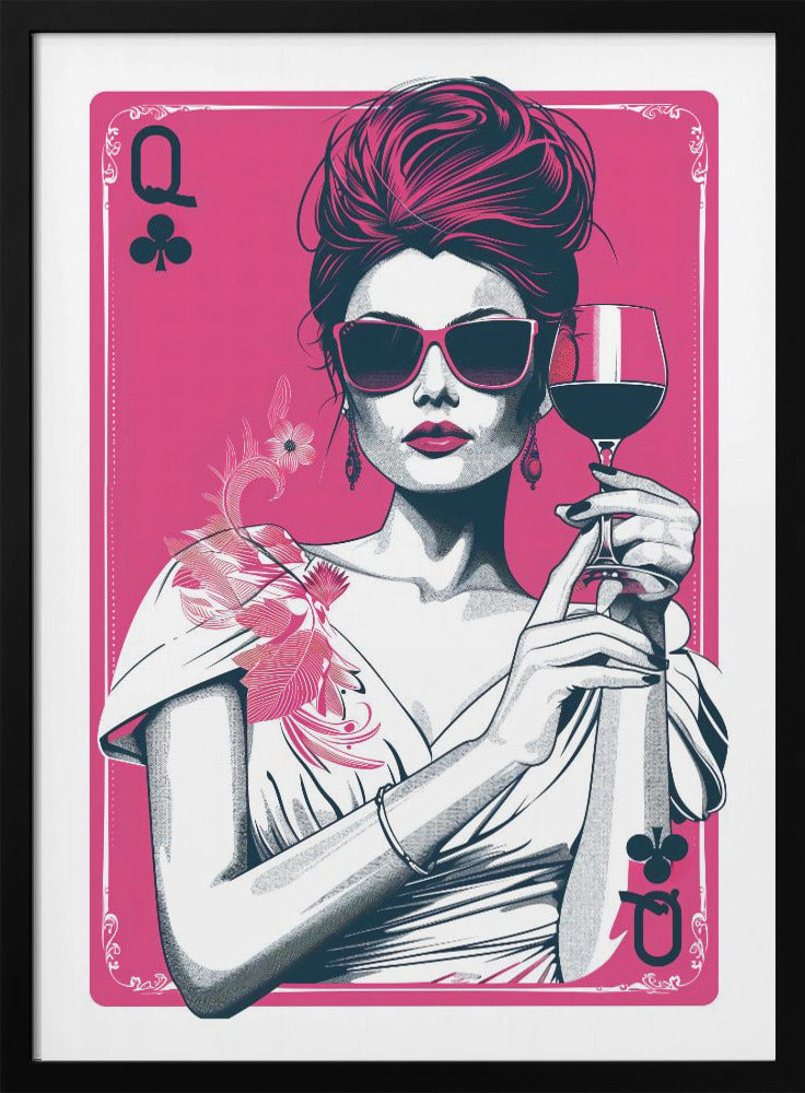 Queen of Clubs - Poster / Art Print