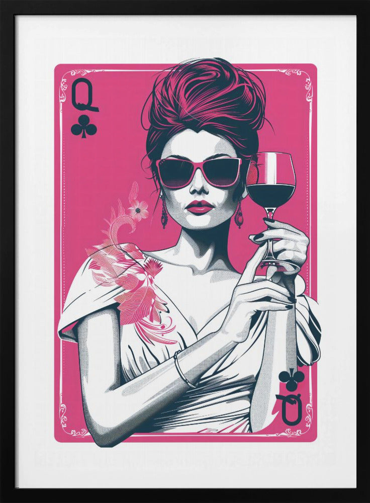 Queen of Clubs - Poster / Art Print