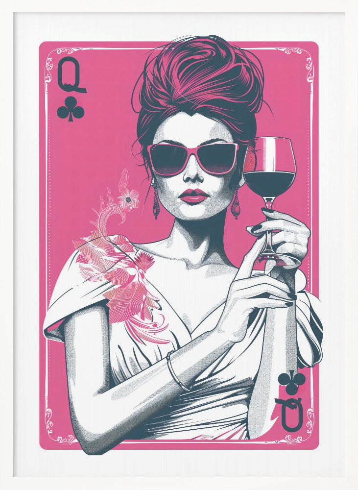 Queen of Clubs - Poster / Art Print