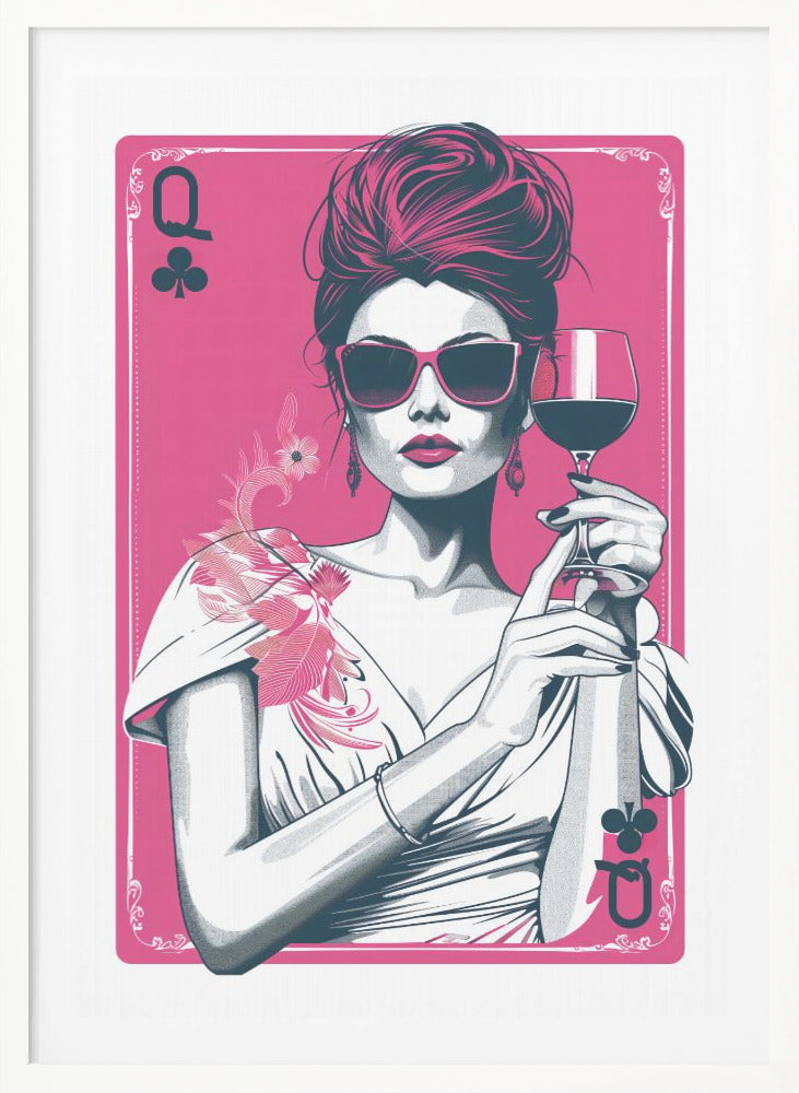 Queen of Clubs - Poster / Art Print