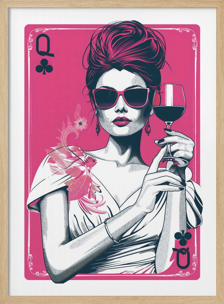 Queen of Clubs - Poster / Art Print