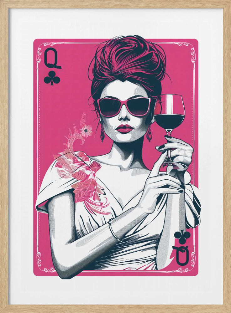 Queen of Clubs - Poster / Art Print