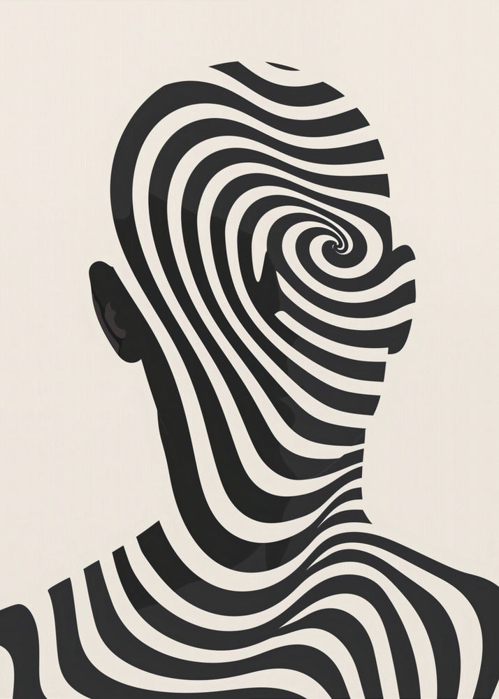 Striped Man - Poster / Art Print