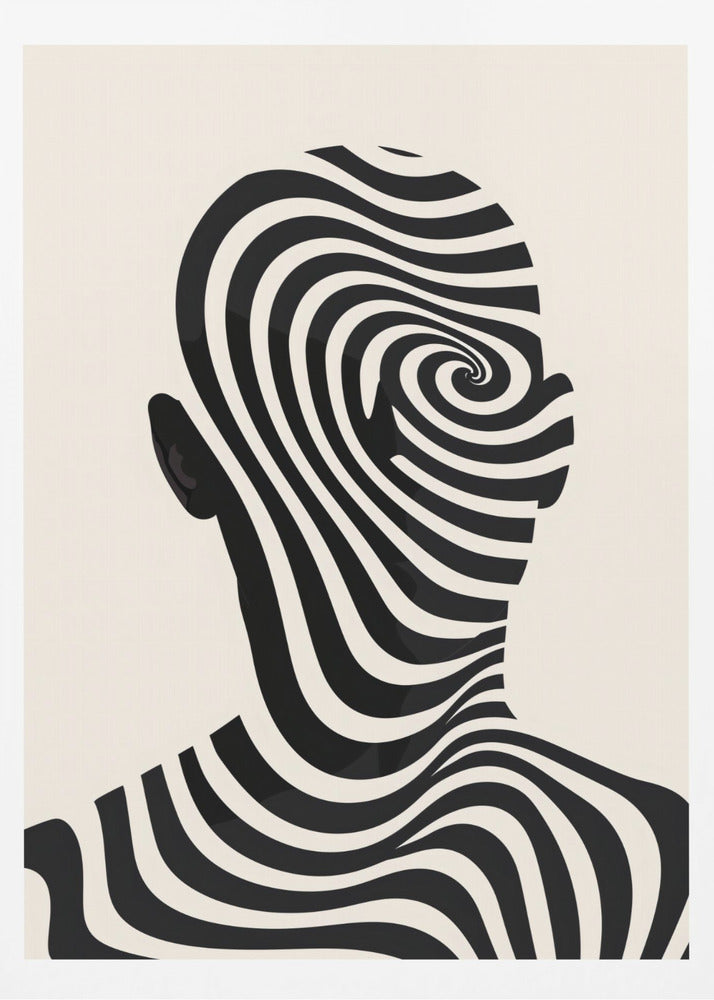 Striped Man - Poster / Art Print