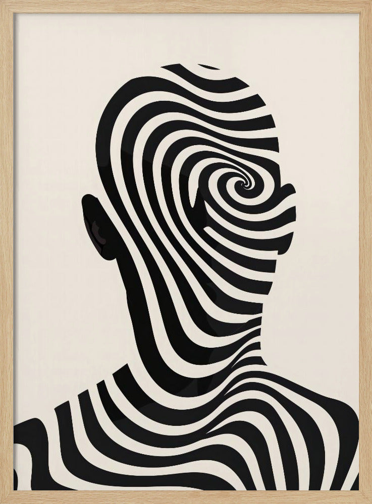 Striped Man - Poster / Art Print