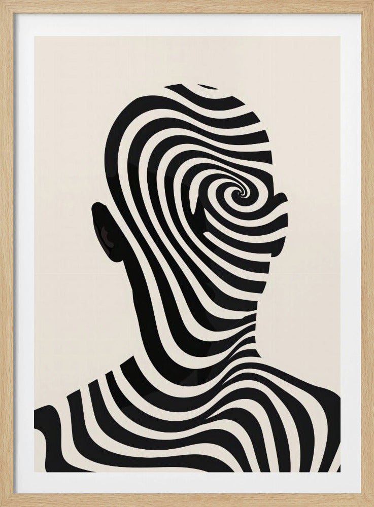 Striped Man - Poster / Art Print