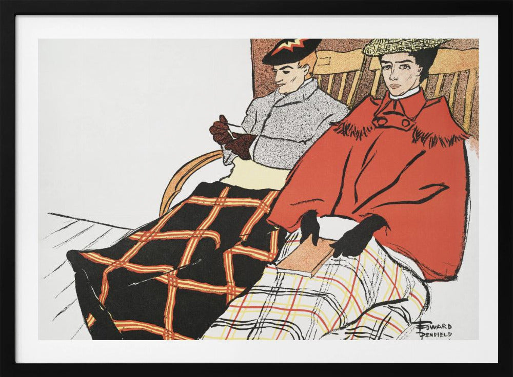 Man and Woman Sitting Together (1897) - Poster / Art Print