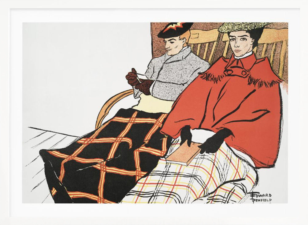 Man and Woman Sitting Together (1897) - Poster / Art Print