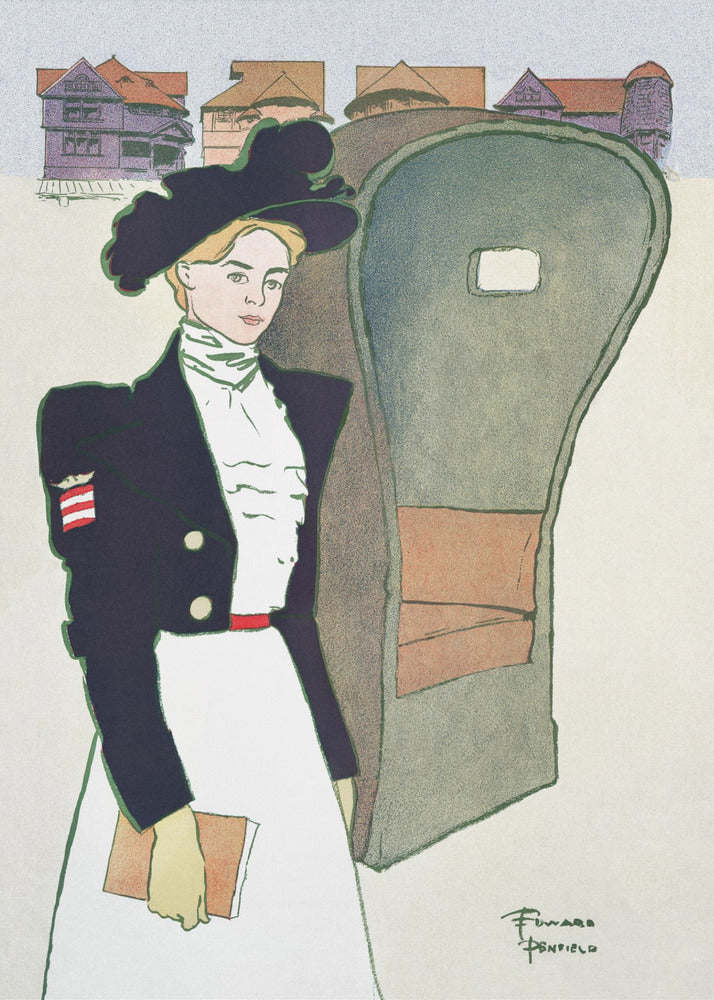 Woman Holding Book (ca. 1890–1907) - Poster / Art Print