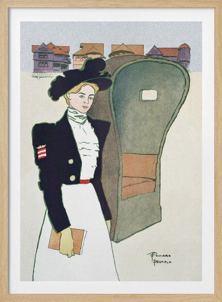 Woman Holding Book (ca. 1890–1907) - Poster / Art Print