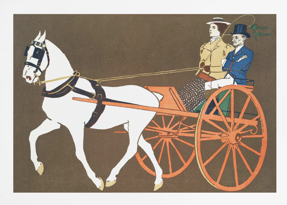 Women In Carriage (ca. 1890–1907) - Poster / Art Print
