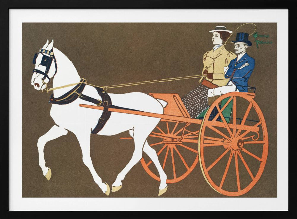 Women In Carriage (ca. 1890–1907) - Poster / Art Print