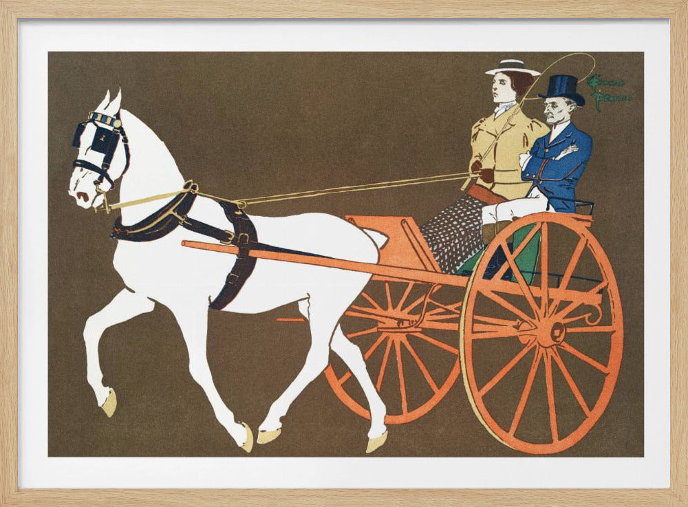 Women In Carriage (ca. 1890–1907) - Poster / Art Print