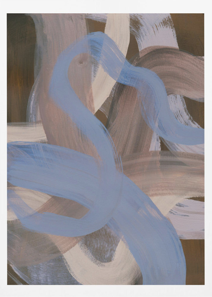 Abstract Brush Strokes 124X - Poster / Art Print