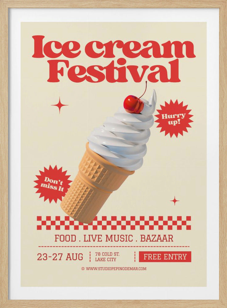 Ice Cream Festival - Poster / Art Print