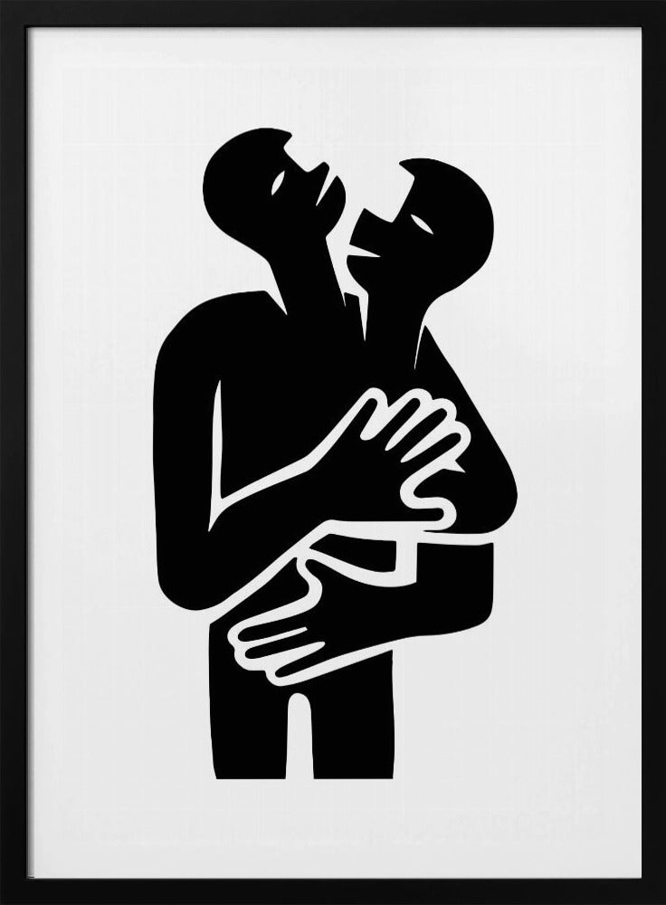 Abstract Hug No 2 - Poster / Art Print