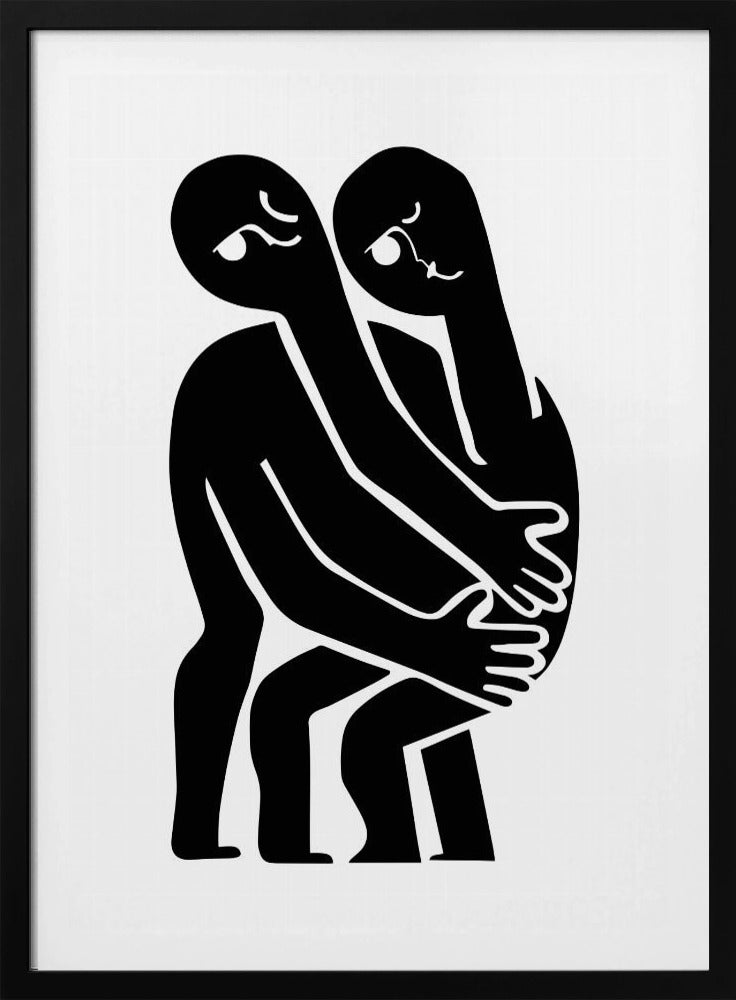 Abstract Hug No 1 - Poster / Art Print