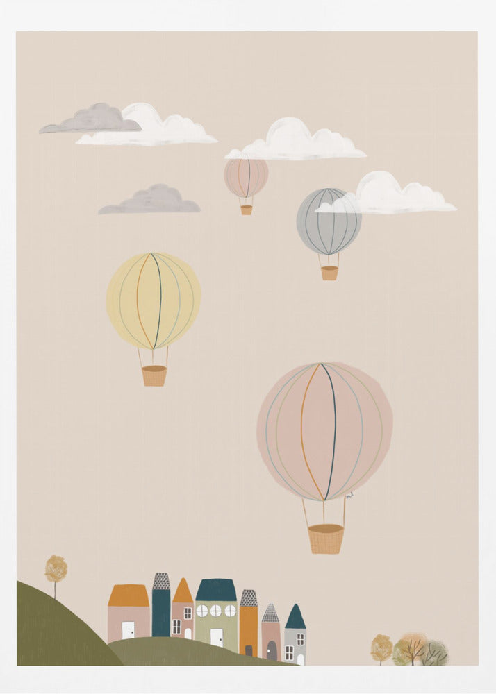 Hot Air Balloons 24x36 - Poster / Art Print