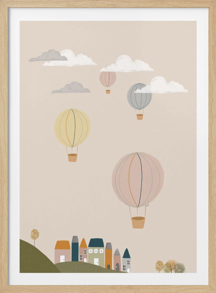 Hot Air Balloons 24x36 - Poster / Art Print