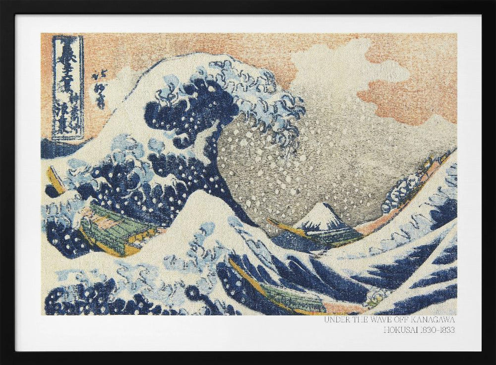 Hokusai's Under the Wave Off Kanagawa (1830 1833) - Poster / Art Print