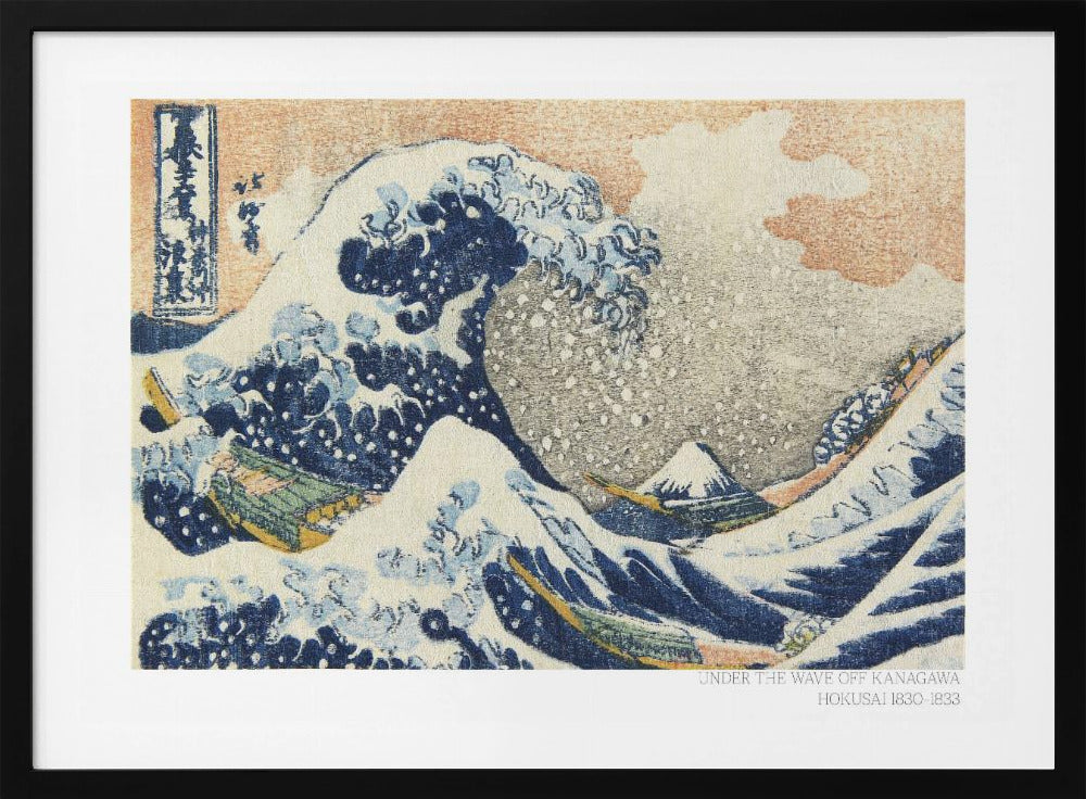 Hokusai's Under the Wave Off Kanagawa (1830 1833) - Poster / Art Print
