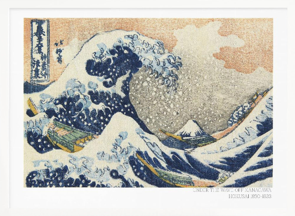 Hokusai's Under the Wave Off Kanagawa (1830 1833) - Poster / Art Print