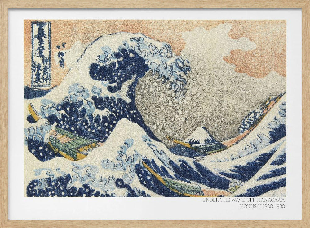 Hokusai's Under the Wave Off Kanagawa (1830 1833) - Poster / Art Print