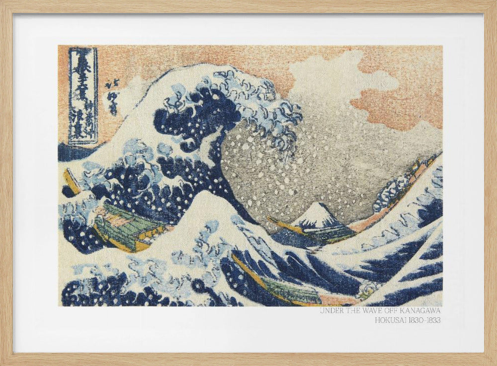 Hokusai's Under the Wave Off Kanagawa (1830 1833) - Poster / Art Print
