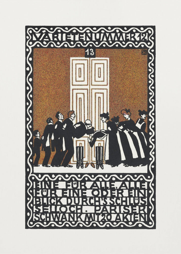 Variety Act 12 One for All, All for One or a Glimpse Through the Keyhole - Poster / Art Print