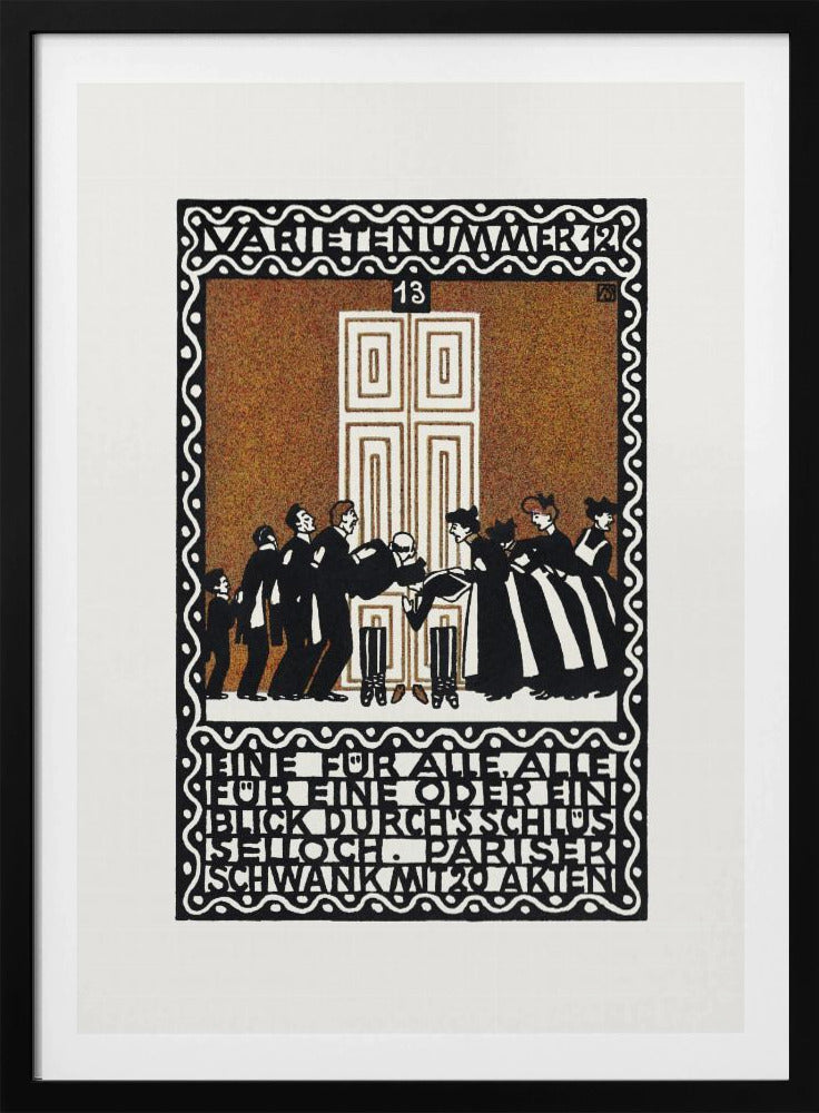 Variety Act 12 One for All, All for One or a Glimpse Through the Keyhole - Poster / Art Print