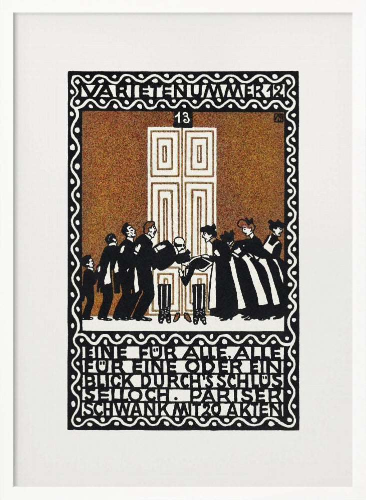 Variety Act 12 One for All, All for One or a Glimpse Through the Keyhole - Poster / Art Print