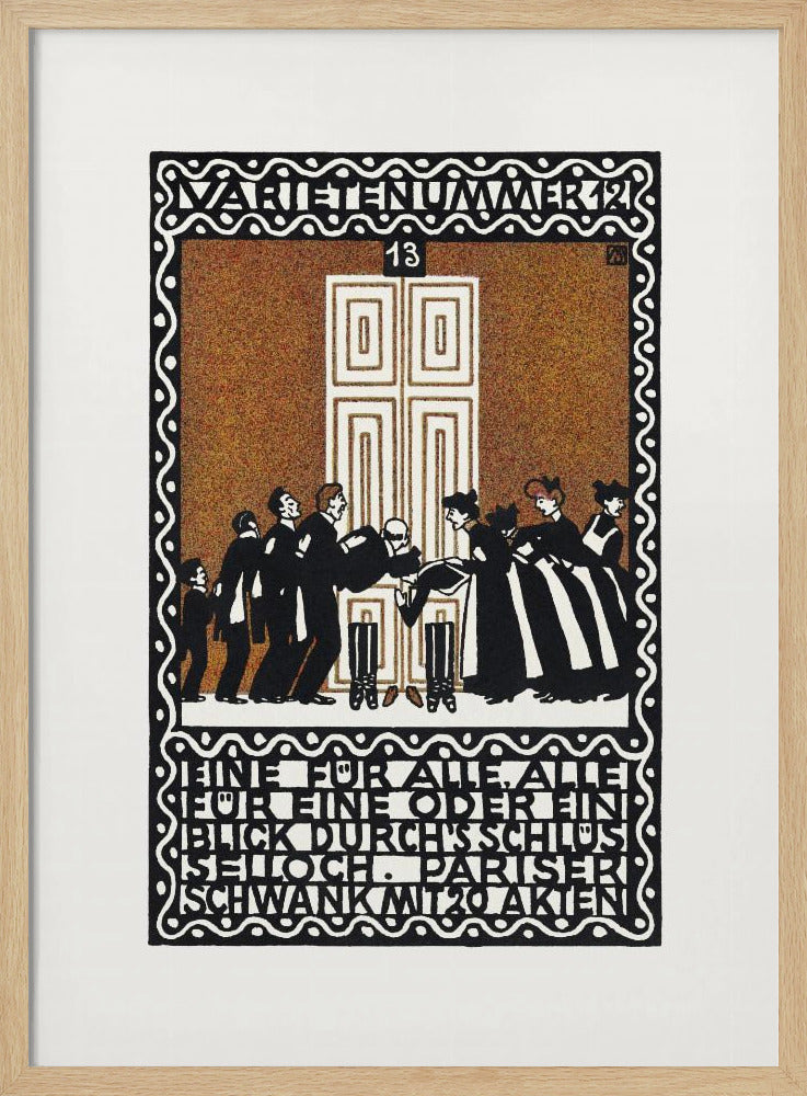 Variety Act 12 One for All, All for One or a Glimpse Through the Keyhole - Poster / Art Print