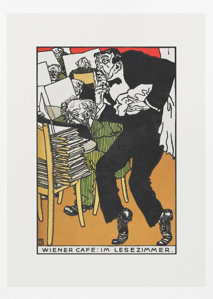 Vienesse Café In the Reading Room - Poster / Art Print