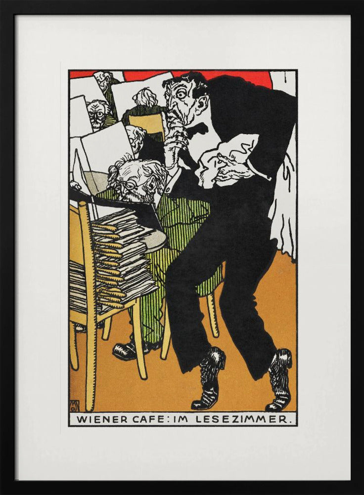 Vienesse Café In the Reading Room - Poster / Art Print