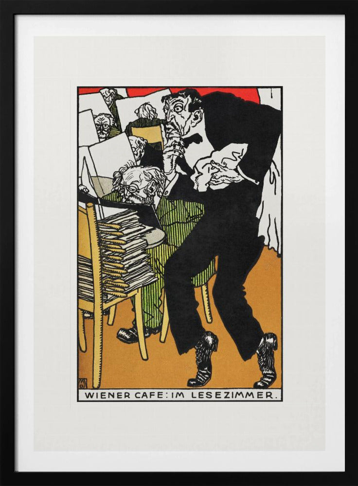 Vienesse Café In the Reading Room - Poster / Art Print