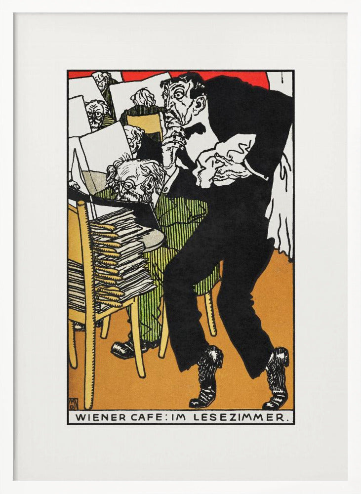 Vienesse Café In the Reading Room - Poster / Art Print