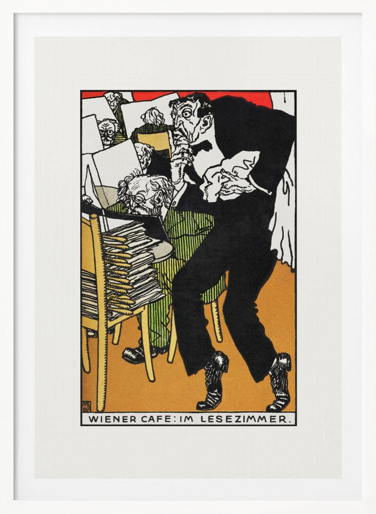 Vienesse Café In the Reading Room - Poster / Art Print