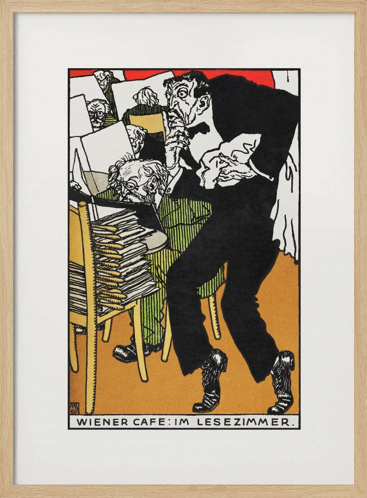Vienesse Café In the Reading Room - Poster / Art Print