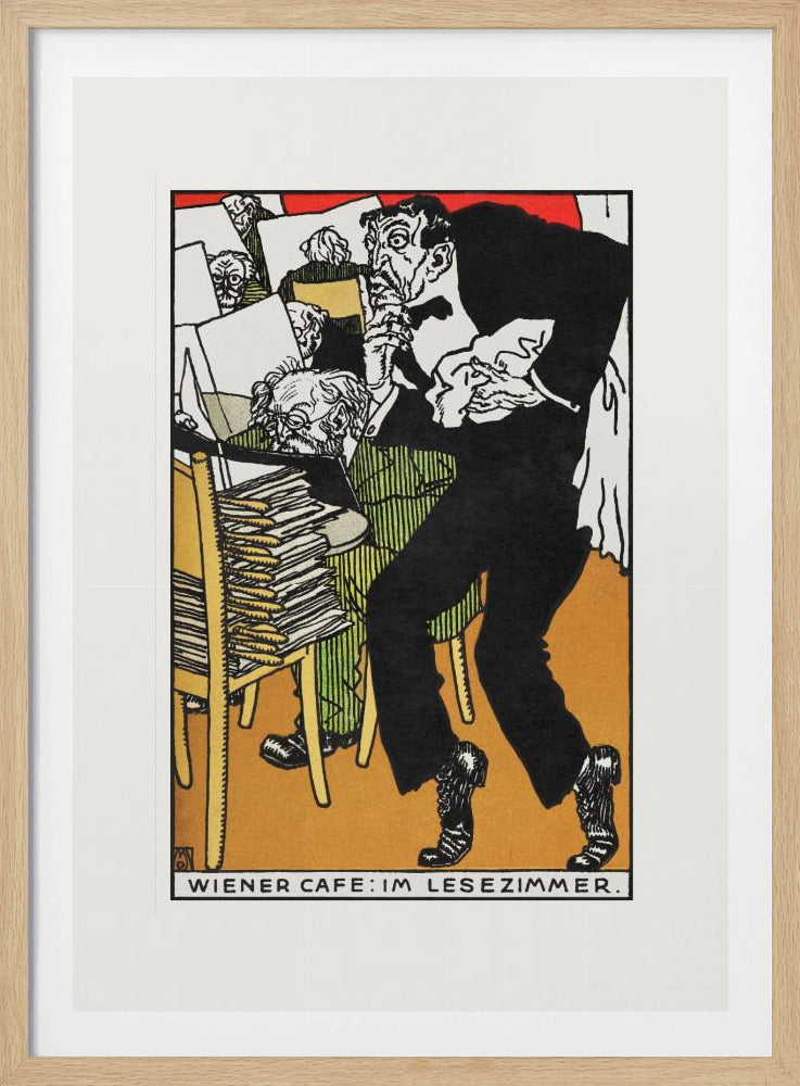 Vienesse Café In the Reading Room - Poster / Art Print