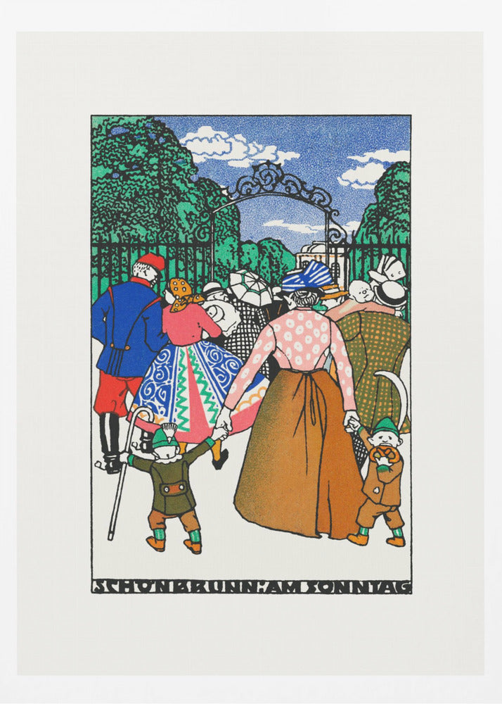 Schönbrunn On Sunday - Poster / Art Print