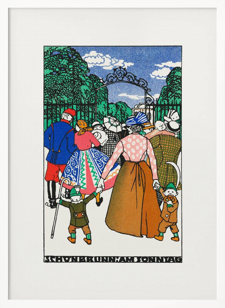 Schönbrunn On Sunday - Poster / Art Print