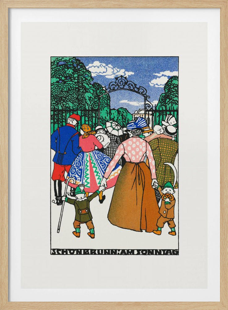 Schönbrunn On Sunday - Poster / Art Print