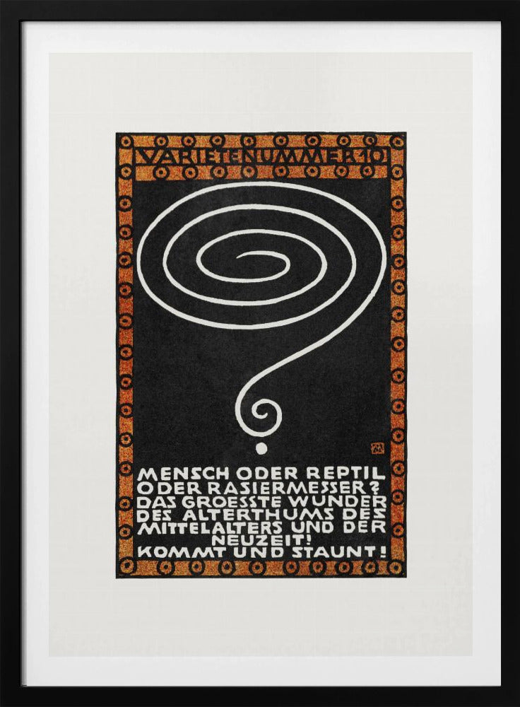 Variety Act 10 Man or Reptile or Razor? - Poster / Art Print