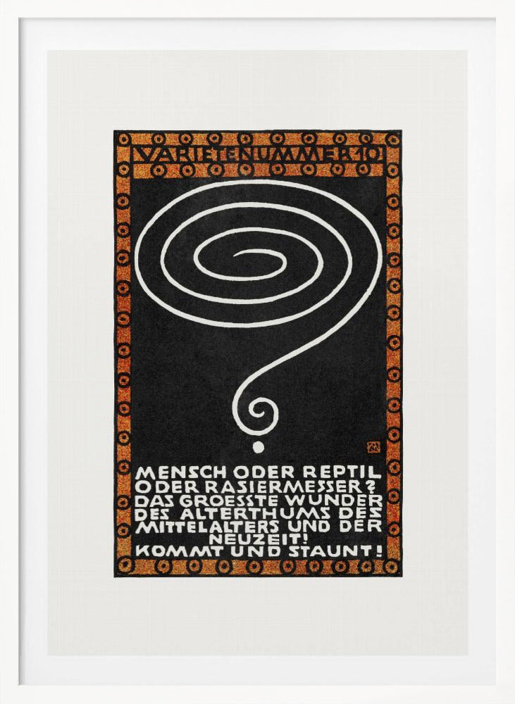 Variety Act 10 Man or Reptile or Razor? - Poster / Art Print