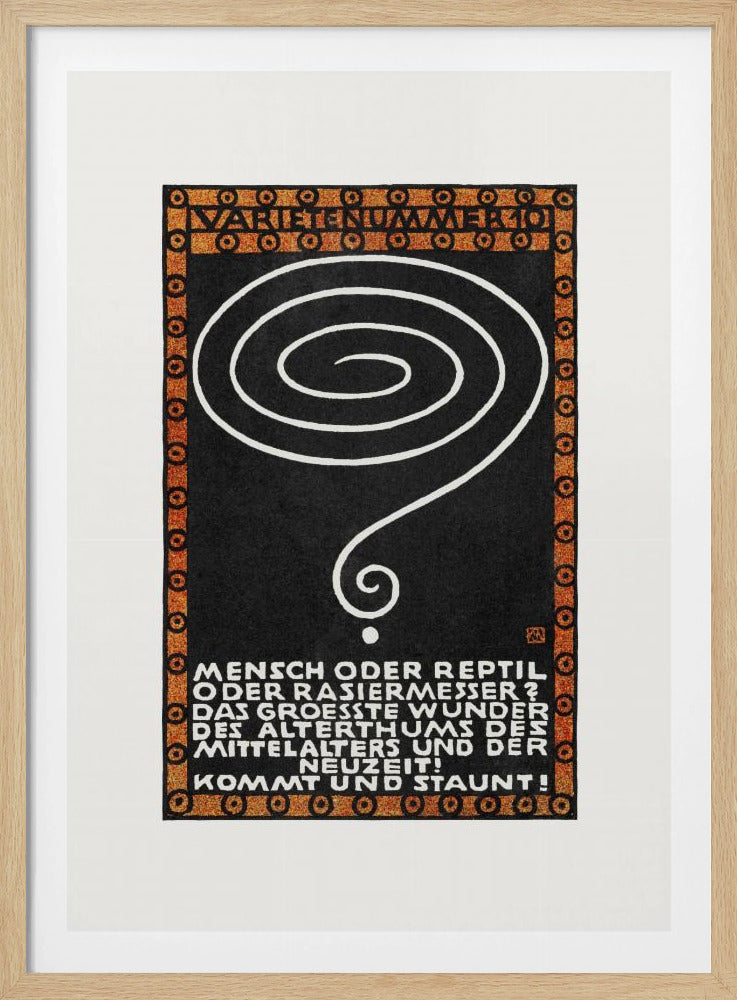 Variety Act 10 Man or Reptile or Razor? - Poster / Art Print