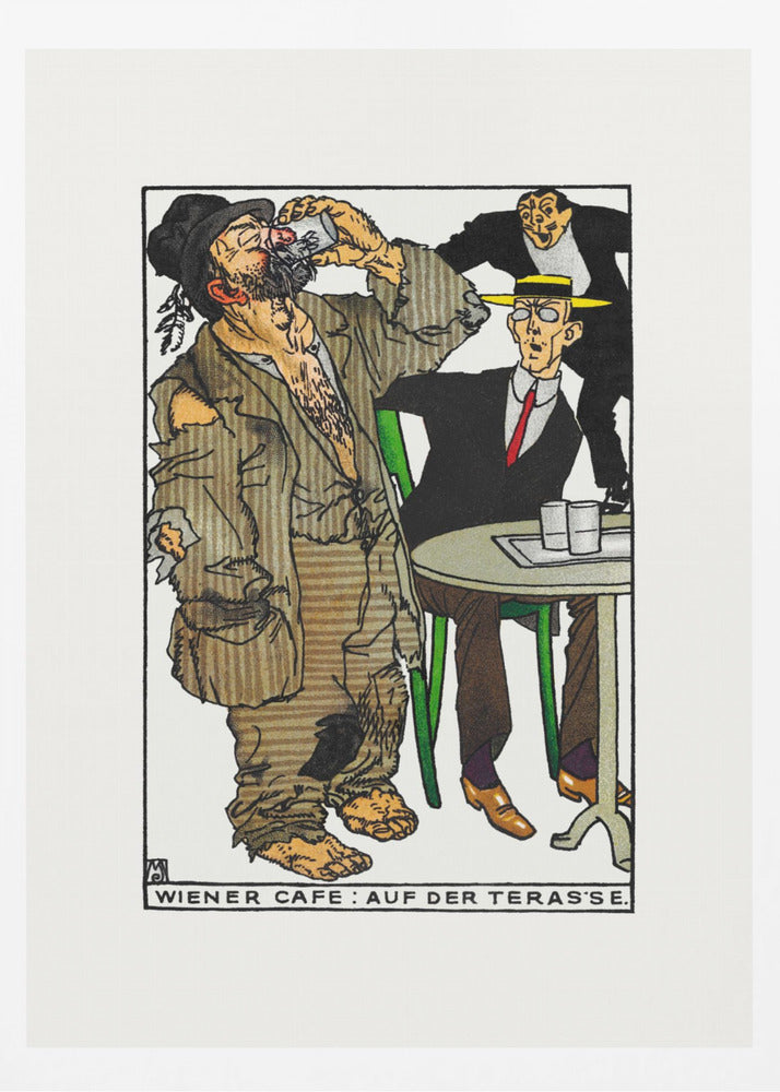 Viennese Café On the Terrace - Poster / Art Print