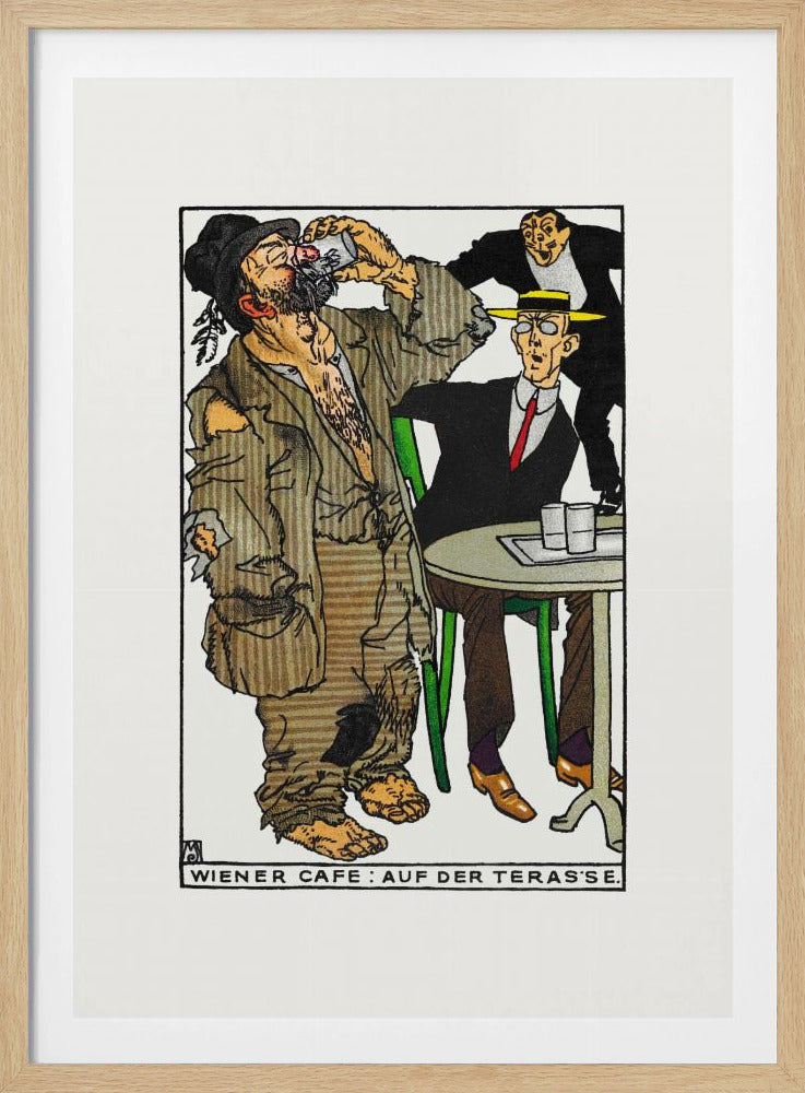 Viennese Café On the Terrace - Poster / Art Print