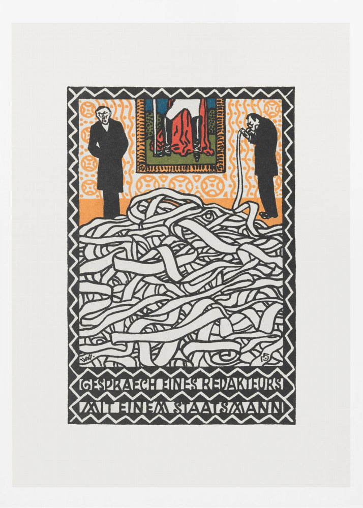 Editor's Conservation With a Statesman - Poster / Art Print