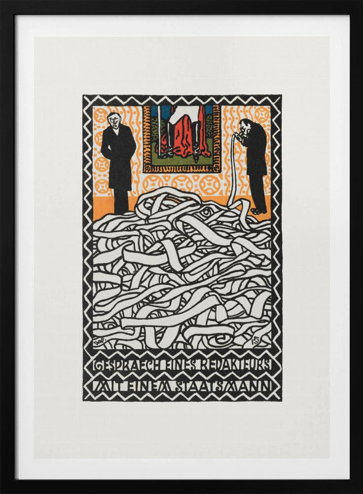 Editor's Conservation With a Statesman - Poster / Art Print